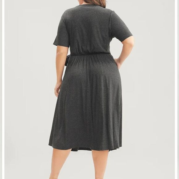 NWT BloomChic gray wrap dress 14/XL - Picture 2 of 11